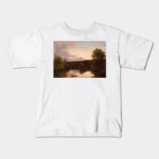 North Mountain and Catskill Creek by Thomas Cole Kids T-Shirt